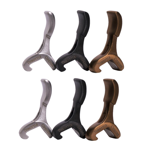 Throttle Opener 6-pack: 2 Polished, 2 Stealth Black and 2 Lucky Penny Copper