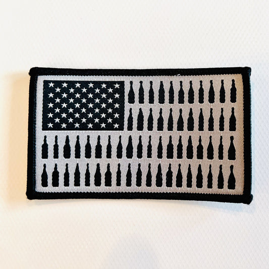 Beer-merica woven patch